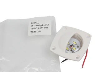 

12V Marine Boat Yacht LED Navigation Light White/Blue Boat Wine Cabinet Light Signal Lamp White Housing