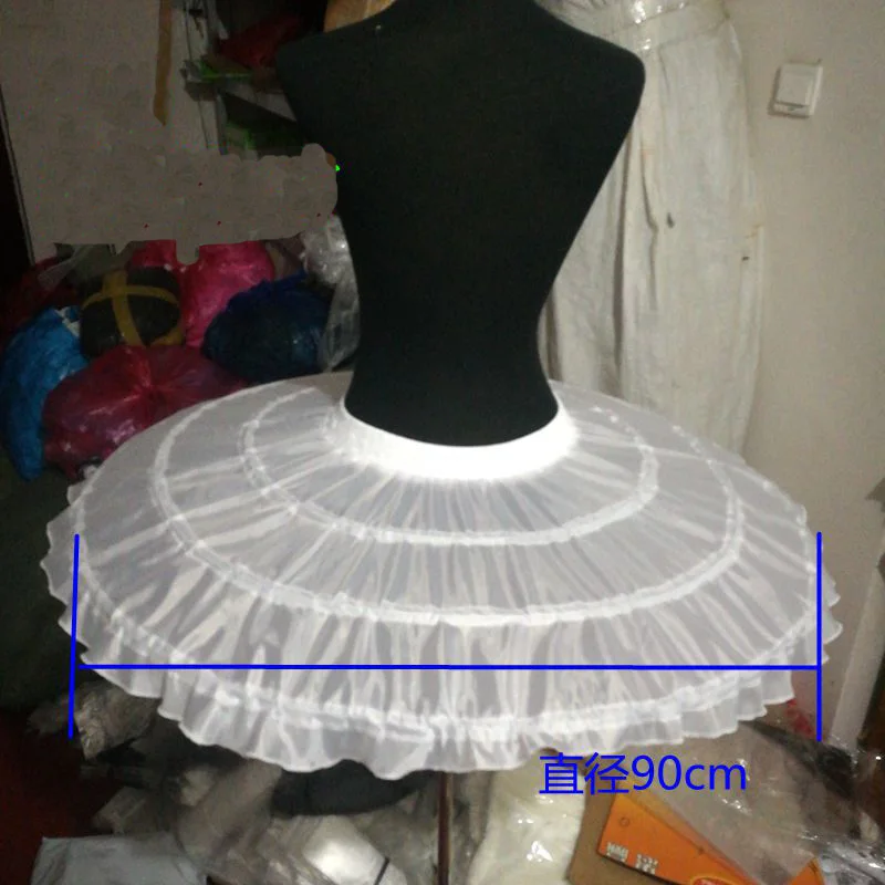 Underskirt Vestido Curto Cosplay Inchado Lolita Petticoat