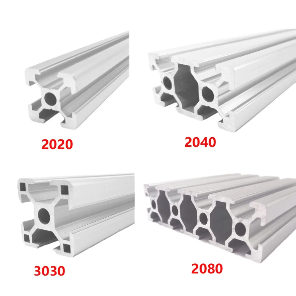 4 шт. CNC алюминиевый профиль 2020 экструзия стандарт ЕС 3D части принтера