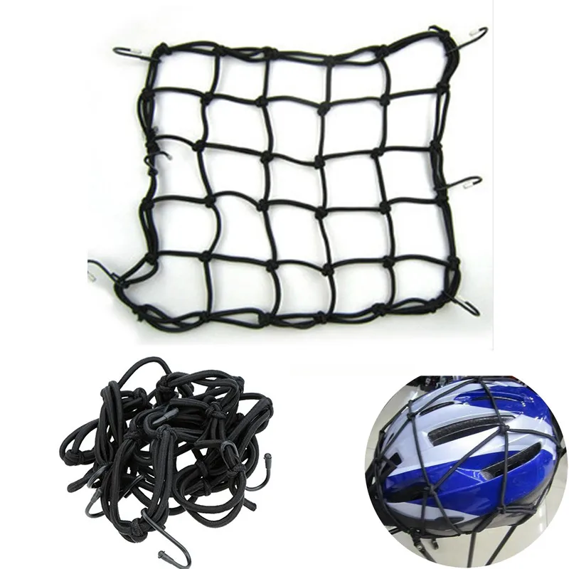 Discount Motorcycle Bike Cargo Net Elastic Luggage Rope Fastened Elastic Cord Fixed hook #XTN 2