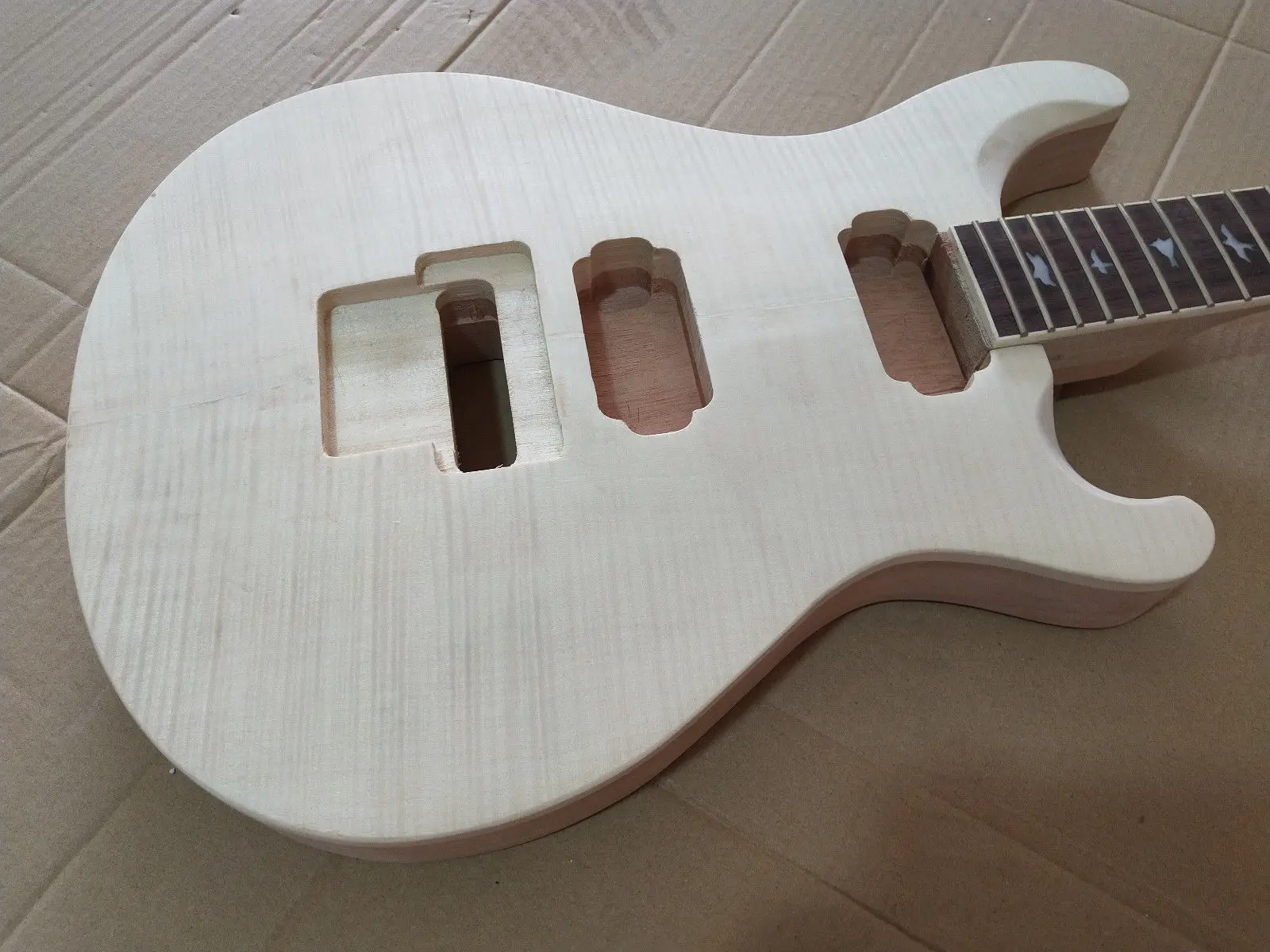 

Unfinished Guitar Neck and body for PRS Replacement 22 Fret rosewood Fretboard