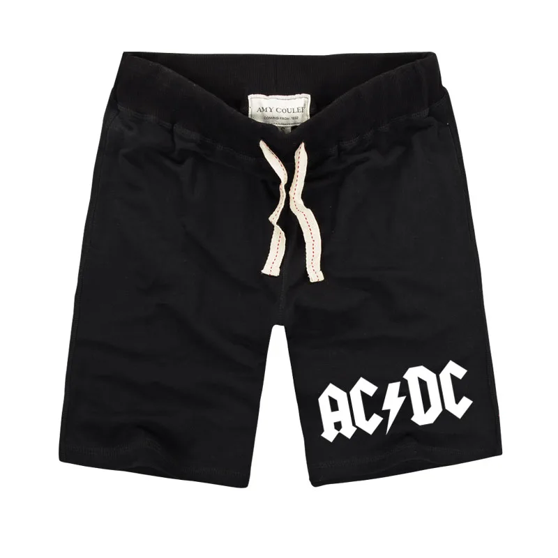 New Brand Men's Casual Shorts with Pocket ACDC Letter Printing Pure Cotton Shorts for Male Workout or Homewear Plus Size New Brand Men's Casual Shorts with Pocket ACDC Letter Printing Pure Cotton Shorts for Male Workout or Homewear Plus Size