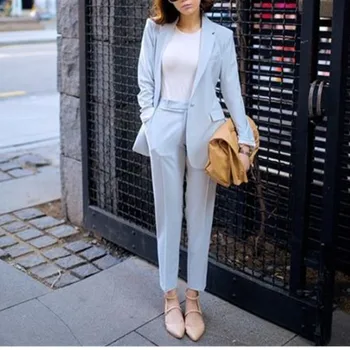 

Women Pant Suits Formal Ladies Custom Made Business Office Suits 2 Piece Jacket+Pants Suits The wedding is suitable for women