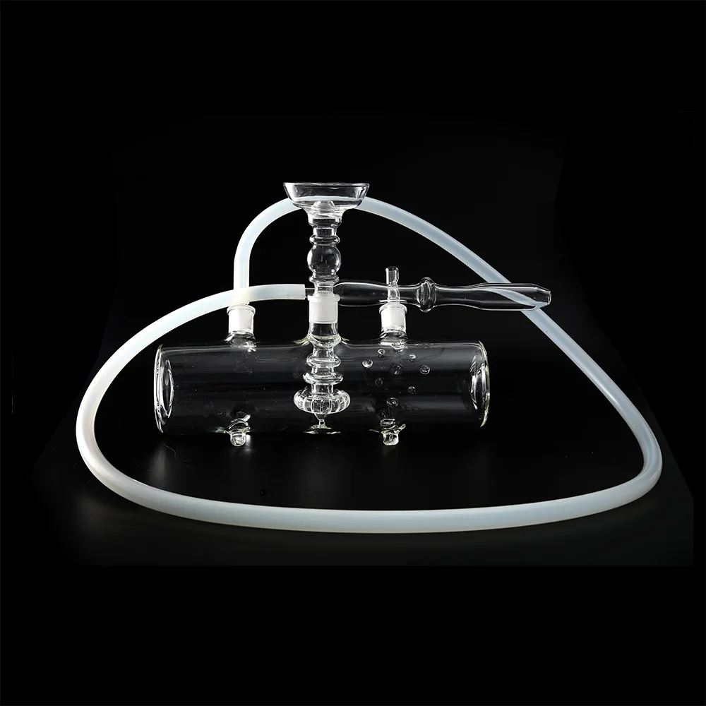 Buy 80mm dia MP5 glass shisha hookah with 9 points kaloud metal charcoal holder