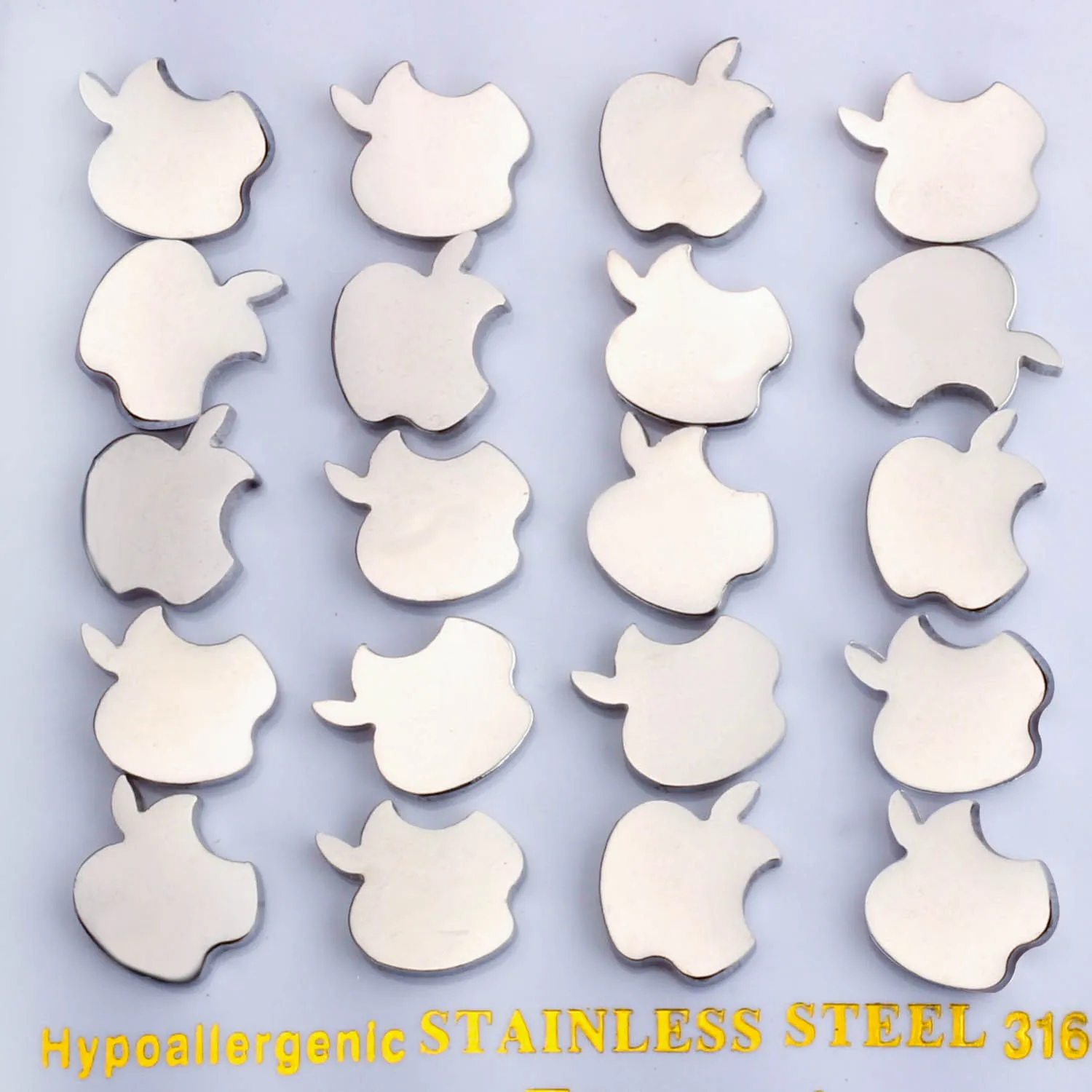 

LUXUKISSKIDS 10pairs/lot Apple Small Stud Earring Set-106301S