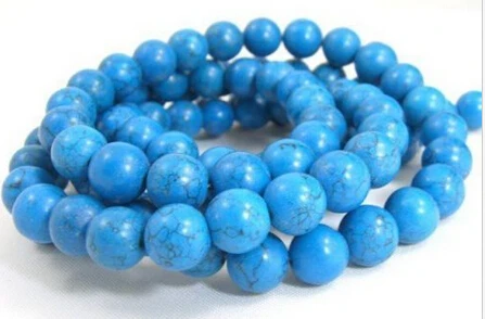 

0067 Tibetan Buddhist TURQUOISE Prayer Beads Necklace