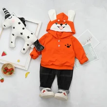 2019 Autumn New Toddler Boys Girls Clothes Set Infant Baby clothing Suit Dog Hooded Coat Pants Kids Children Costume Suit цена 2019 Autumn New Toddler Boys Girls Clothes Set Infant Baby clothing Suit Dog Hooded Coat Pants Kids Children Costume Suit цены онлайн