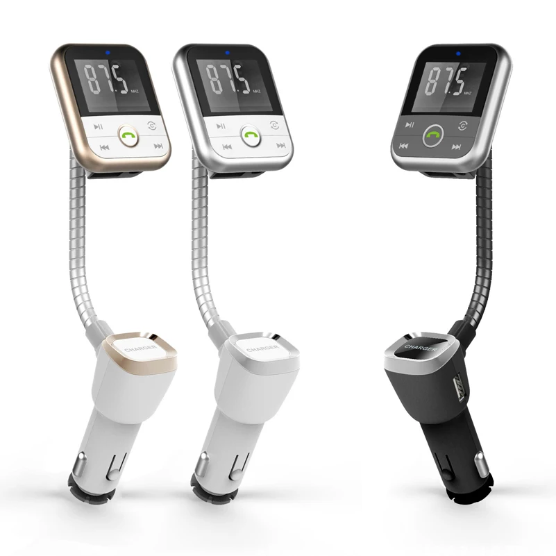 FM Transmitter Bluetooth Car Kit Aux Bluetooth Handsfree Car Wireless Hands Free Music Player USB Car Charger AUX Adapter