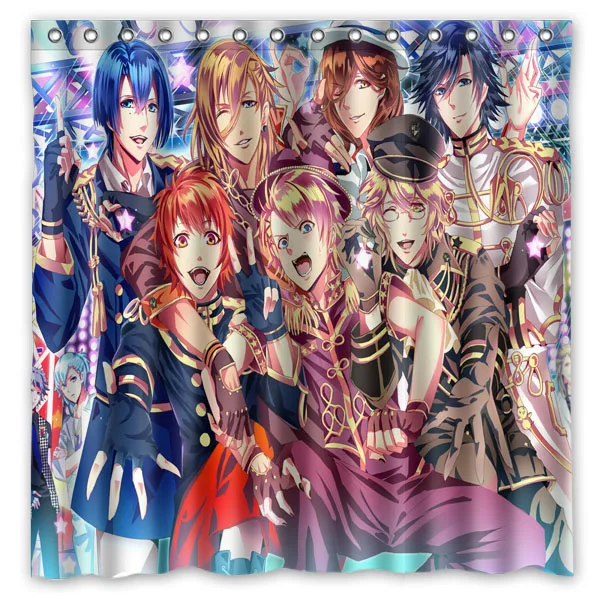 Декоративная занавеска для душа Uta no Prince Sama из водонепроницаемой полиэстерной