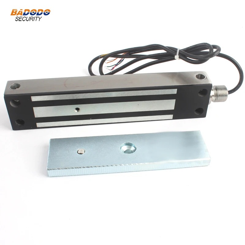

Waterproof stainless steel 7 lines single door electromagnetic magnetic lock 280Kg 600Lbs magnetic door lock Anti-smash