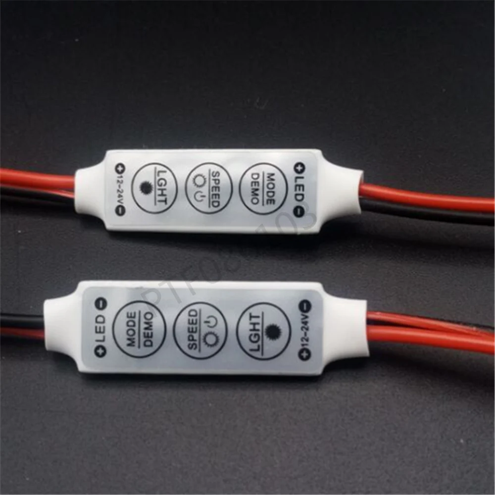 20 шт. регулятор яркости светодиодных ленсветильник 12 в пост. Тока 24 В|mini led dimmer