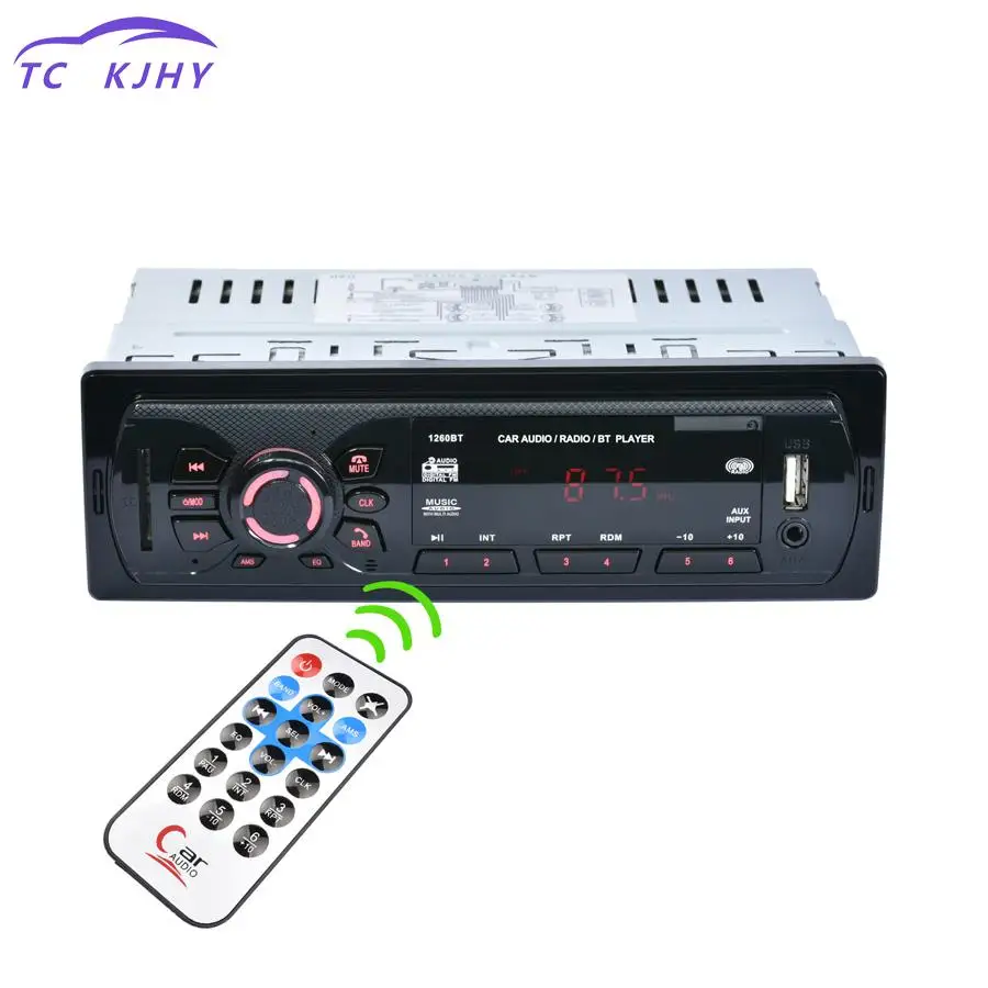 

2018 Auto Car Radio Stereo Mp3 Audio Player 12v 1 Din In Dash Bluetooth Fm Aux Input Receiver Support Usb Sd Mmc+remote Control