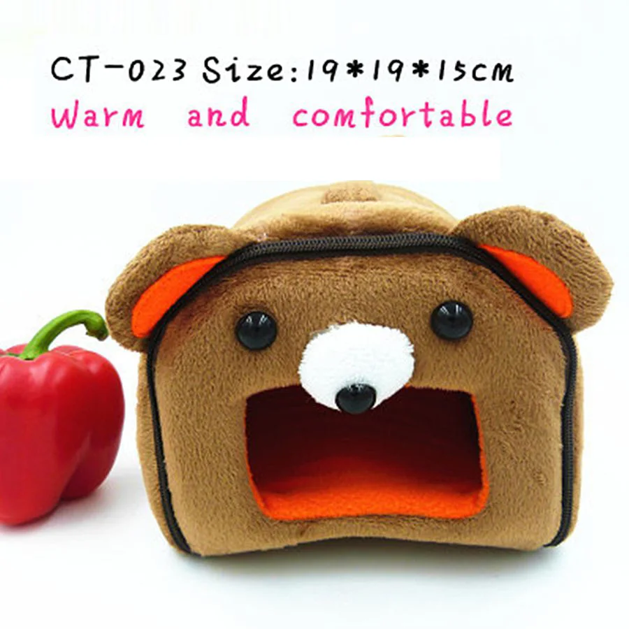 Soft Rat Nest Hamster House Bed Cage Dot Printing Fleece Plush Mini