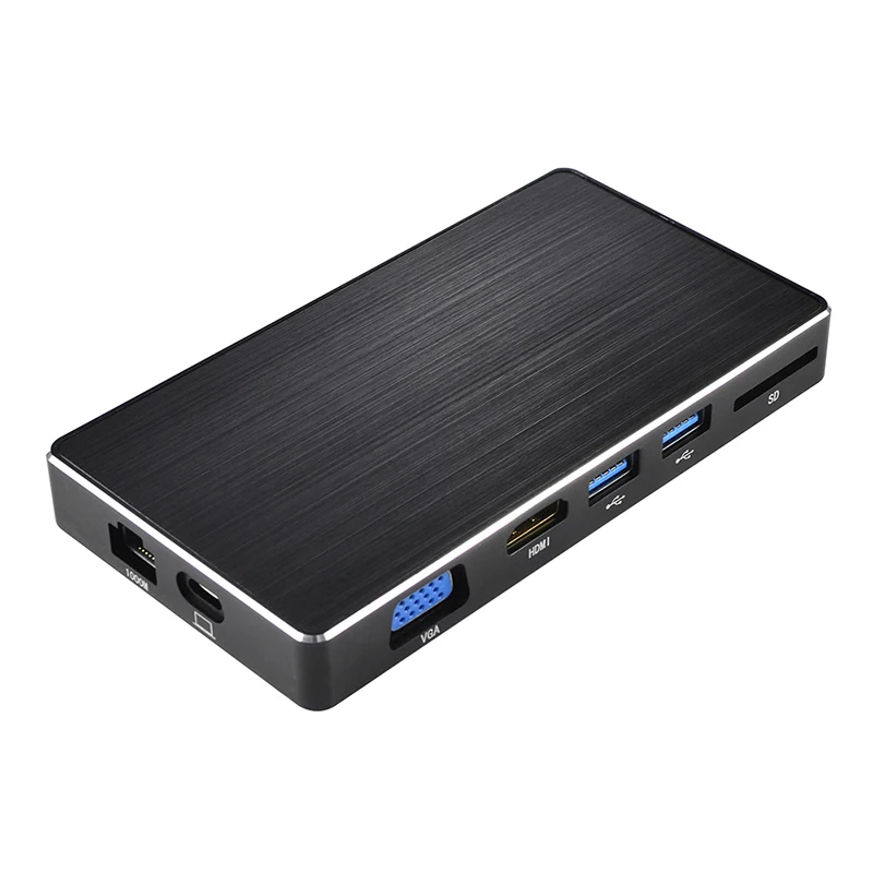Bestjing USB HUB 8 in 1 USB C Converter Thunderbolt 3 Adapter Type C to HDMI VGA SD USB 3.0 RJ45 Network Card For Macbook Bestjing USB HUB 8 in 1 USB C Converter Thunderbolt 3 Adapter Type C to HDMI VGA SD USB 3.0 RJ45 Network Card For Macbook