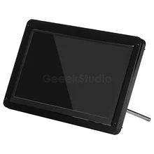 Support/boîtier/boîtier en acrylique noir pour GeeekPi 7 pouces 1024*600 écran tactile capacitif, ne comprend pas l'affichage(China)