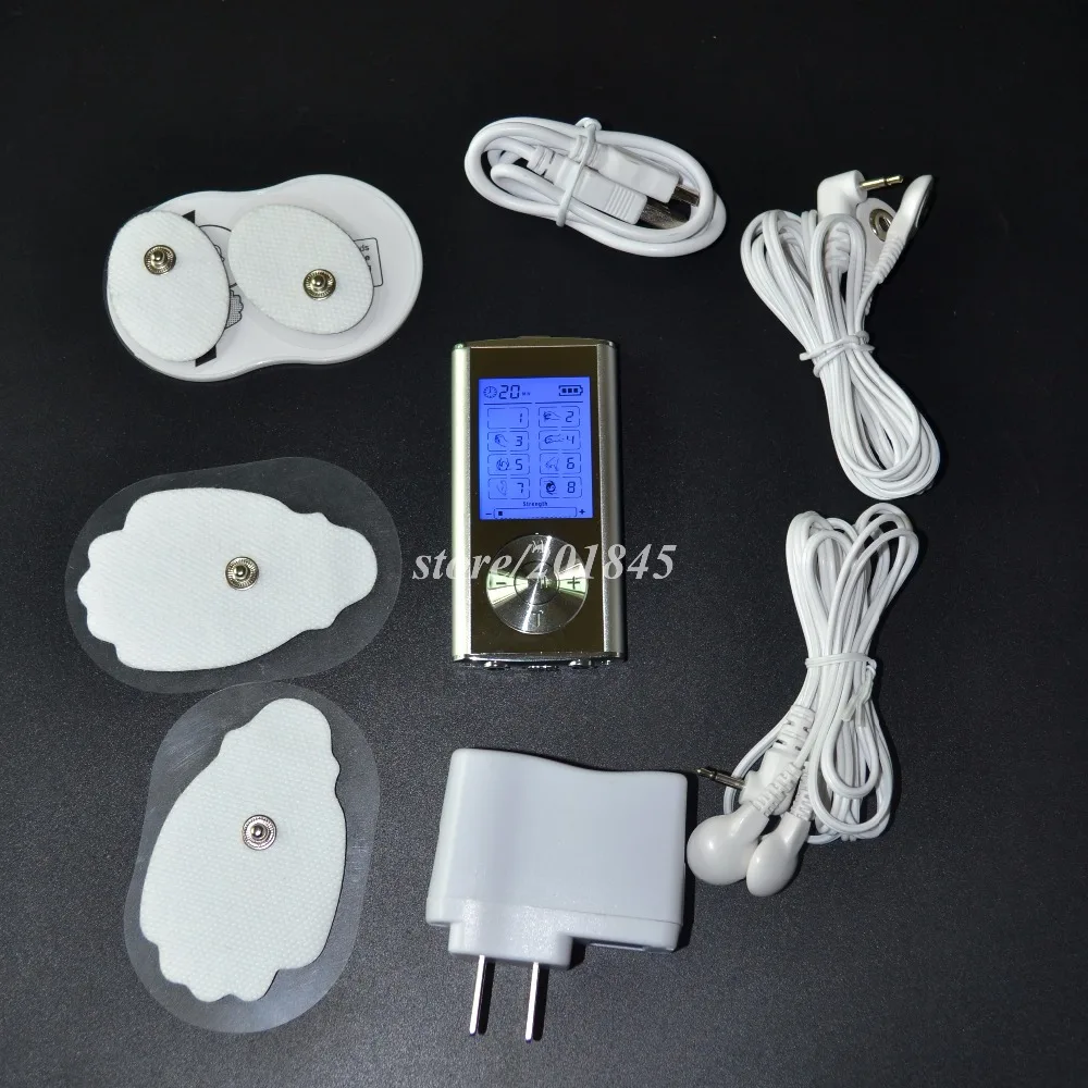 Двухканальный Электрический массажер для тела 8 режимов 1 шт.|electrode pads|body massagers