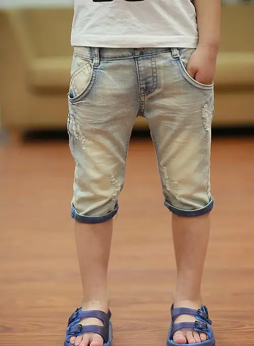 2016 summer children shorts causal blue color baby boy jean shorts for boys big kids summer
