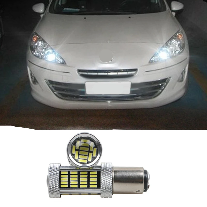 Shinman 2 шт. DRL светодиодная лампа для Peugeot 308 408 RCZ Противотуманные фары светильник 4014