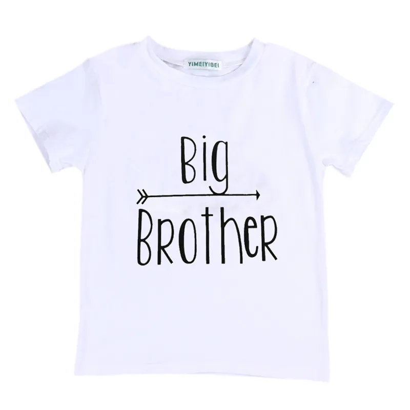 Комплект одинаковой одежды с надписью «Little Brother and Big Brother»; боди и футболка