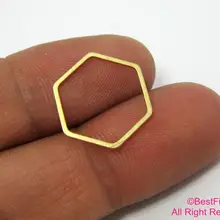 Сырой медный шестигранник кольца 16x1 мм сырой медный шестигранник разъемы R496