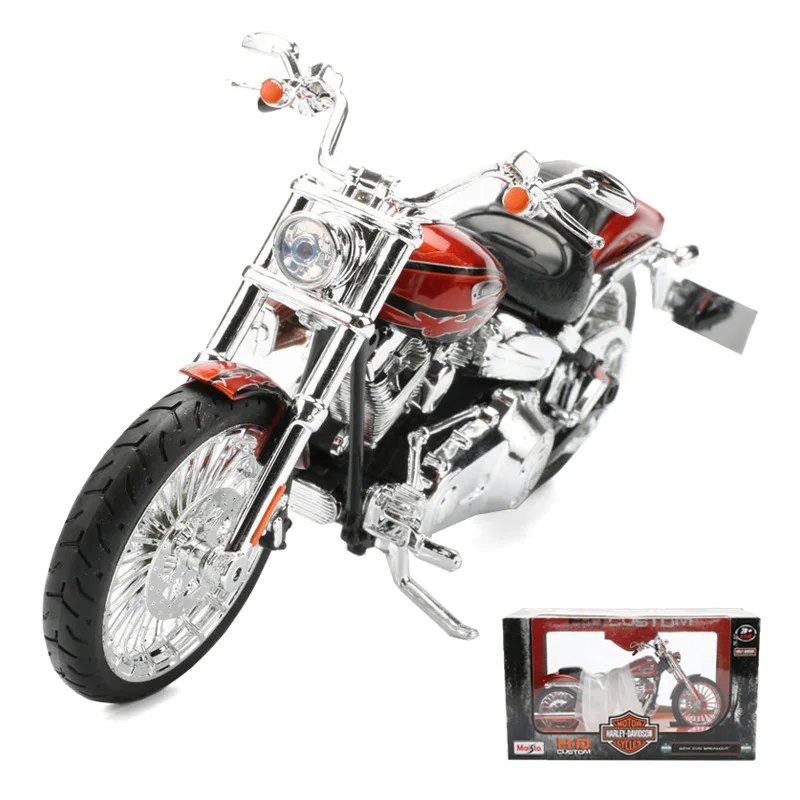 

Maisto 1:12 Alloy Motorcycle Model Toy Motor Bicycle Models 2014 CVO BREAKOUT Photography Props Collection Toys For Kids Gift