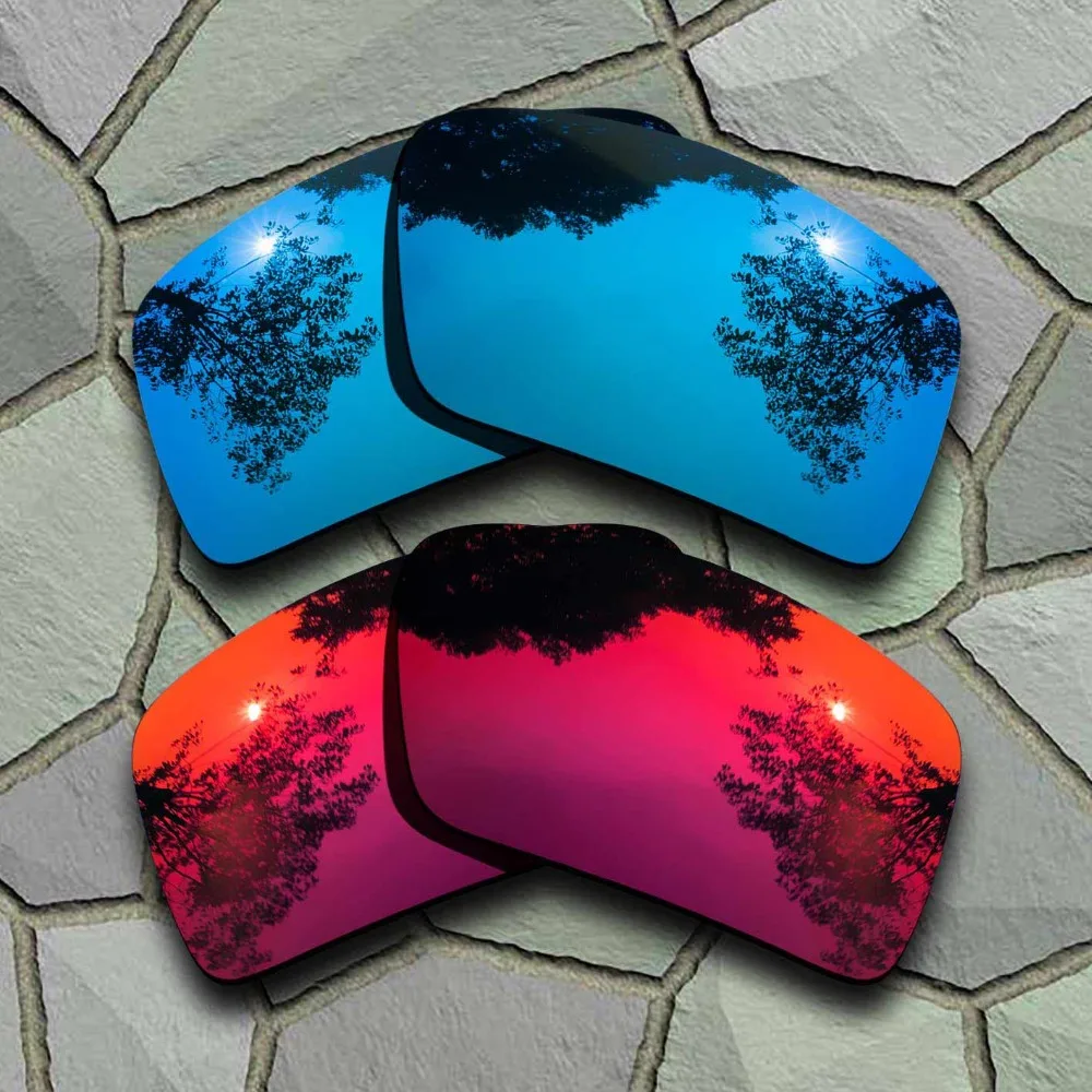 Lenti Di Ricambio Polarizzate Per Occhiali Da Sole Blu Cielo E Rosso Viola Per Oakley Eyepatch 2