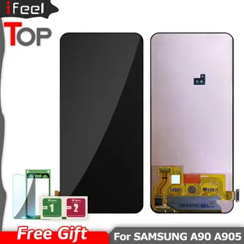 

SUPER AMOLED For Samsung Galaxy A90 A905 A905F SM-A905 LCD Display + Touch Screen Digitizer Assembly For SAMSUNG A90 LCD