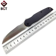BGT D2 карманный складной нож с ручкой из углеродного волокна для кемпинга, тактические охотничьи боевые ножи, спасательные многофункциональные инструменты для повседневного использования