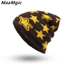 Новая модная однотонная шапка унисекс для мужчин и женщин Skullies Beanies, вязаная шапка из хлопка для мальчиков и девочек, теплая шапка с мехом, лыжная спортивная шапка