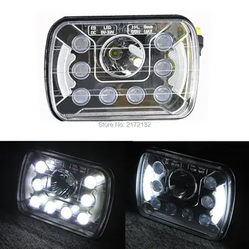 1pair 55W 7x5" 7inch Led Headlight High/Low Beam Tractor Trailer Light 24V 12V Truck Light 1pair 55W 7x5" 7inch Led Headlight High/Low Beam Tractor Trailer Light 24V 12V Truck Light