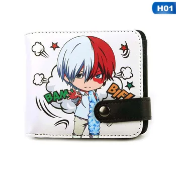 

My Boku no Hero Academia Izuku Midoriya wallet My Hero Academia cartoon purse Button short Card coin Holder