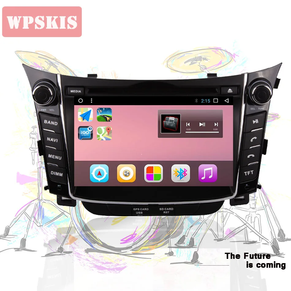 Clearance 2 Din Android 9.0 4GB RAM Car DVD player GPS Navigation Headunit For Hyundai I30 Elantra GT 2012 2013 2014 2015 2016 Head Unit 3