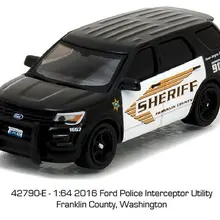 GL 1: 64 горячая Распродажа Ford Interceptor модель автомобиля литой металл игрушки подарок на день рождения для детей мальчик