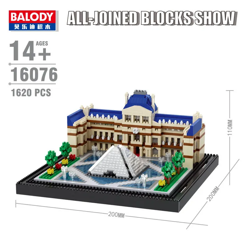 Balody мини блоки мировая архитектура кирпичи строительные игрушки Brinquedos Для детей