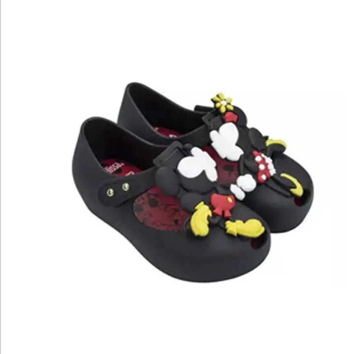 Г. Новая летняя обувь с милым рисунком мыши и животных прозрачные сандалии для девочек Нескользящие Детские сандалии для малышей
