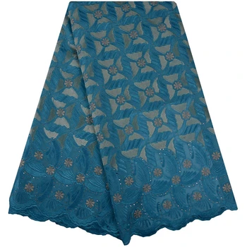 

Cotton Lace African Fabric High Quality Embroidered African Swiss Voile Lace In Switzerland For Wedding Dresses A1047