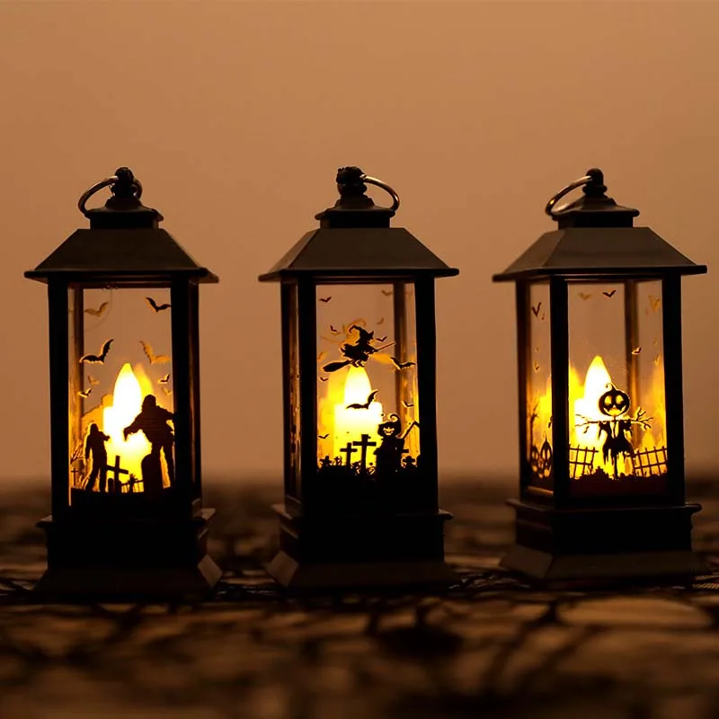 

Electric Halloween Candle Lamp LED Candle Simulation Flame Light Small Oil Candle Lamp Light for Halloween Party Decoration