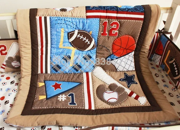 baseball themed crib bedding