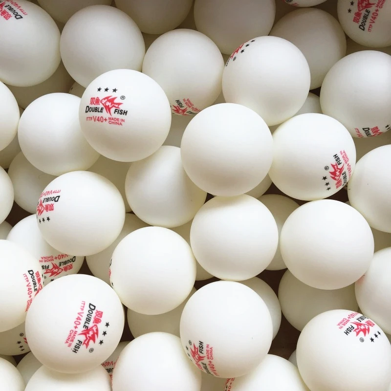50balls/100balls Double Fish Table Tennis Ball V40+ 3-star Original ABS new material plastic poly ping pong ball tenis de mesa |
