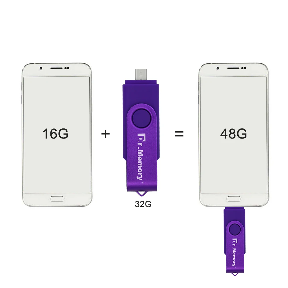 Металлические USB флэш накопители 2 в 1 8 ГБ 16 OTG Android накопитель 32 4 Гб карта памяти