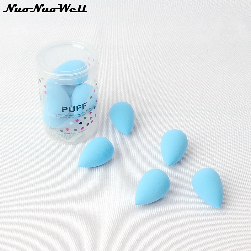 

5pcs/Lot Mini Makeup Foundation Sponge Cosmetic Puff BB Cream Finger Small Smooth Beauty Makeup Sponge Powder Puff with Box
