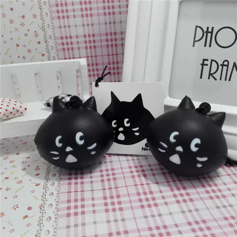 2pcs Retail Licensed Japanese Squishys toys Cat Squishy Original