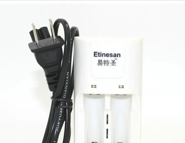 Супер 2шт Etinesan 3,2 v 1500mAh 14500 AA LiFePo4 литиевая аккумуляторная батарея с поддельной батареей+ 14500 AA/AAA зарядное устройство