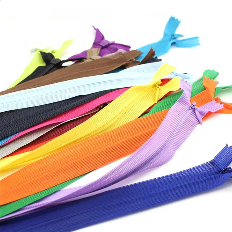 Brand-12pcs-lot-Invisible-zipper-25cm-40cm-60cm-Back-cushion-Skirt-Hidden-3-Nylon-Zipper-for