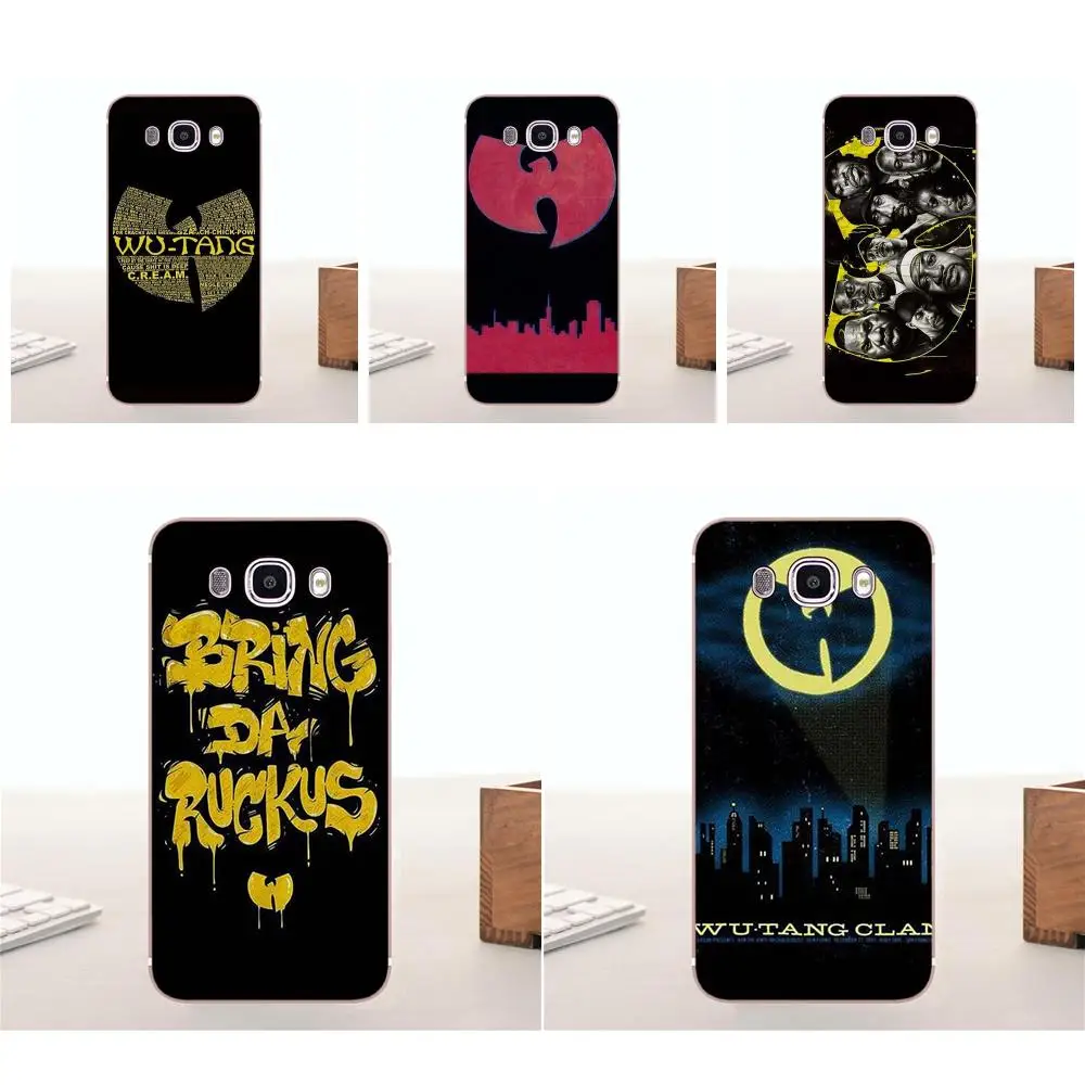 

For Samsung Galaxy Note 5 8 9 S3 S4 S5 S6 S7 S8 S9 S10 mini Edge Plus Lite Cute Phone Cases Wu Tang Clan Hip Hop Rap Band