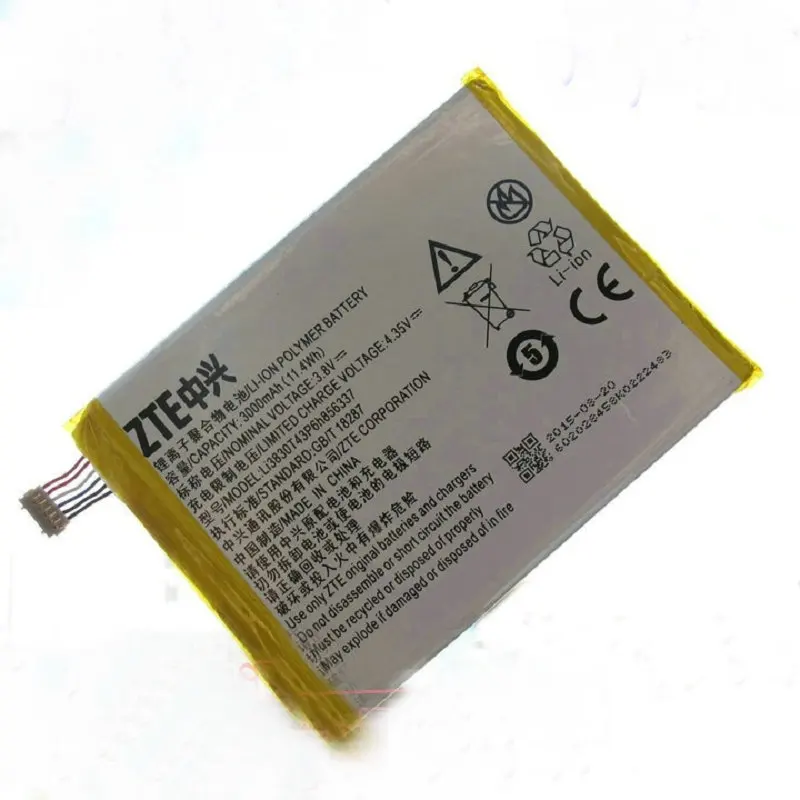 Free shipping replacement extra Battery For ZTE V5 Pro N939ST Phone on