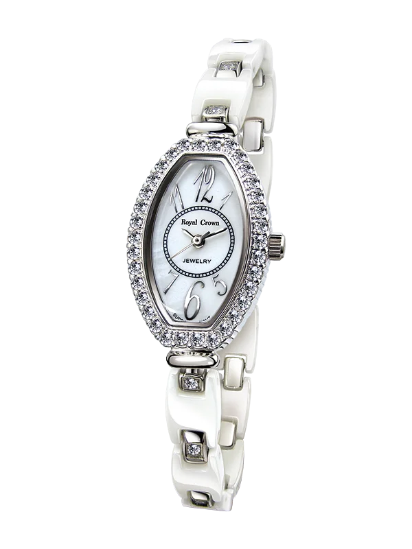 Royal Crown Jewelry Watch 63813C Italy brand Diamond Japan MIYOTA platinum ceramics Wristwatches Women Luxury Dress Watch Royal Crown Jewelry Watch 63813C Italy brand Diamond Japan MIYOTA platinum ceramics Wristwatches Women Luxury Dress Watch