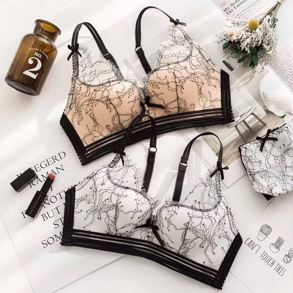 Roseheart женские модные белые мягкие кружевные бюстгальтеры с бантиком хлопковые