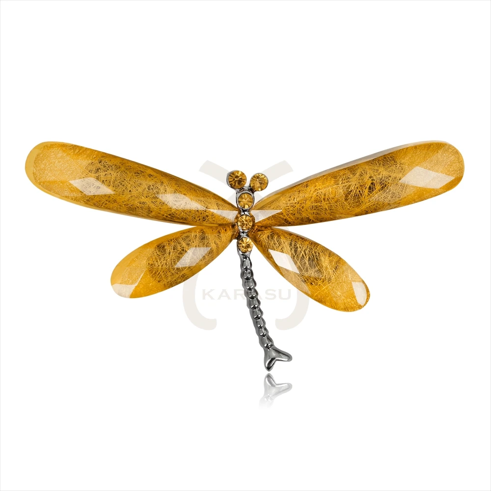 

Multicolor Acrylic Clear Wing Yellow Red Green Dragonfly Insect Brooches for Women Summer Style Brooch Pins Jewelry Accessories