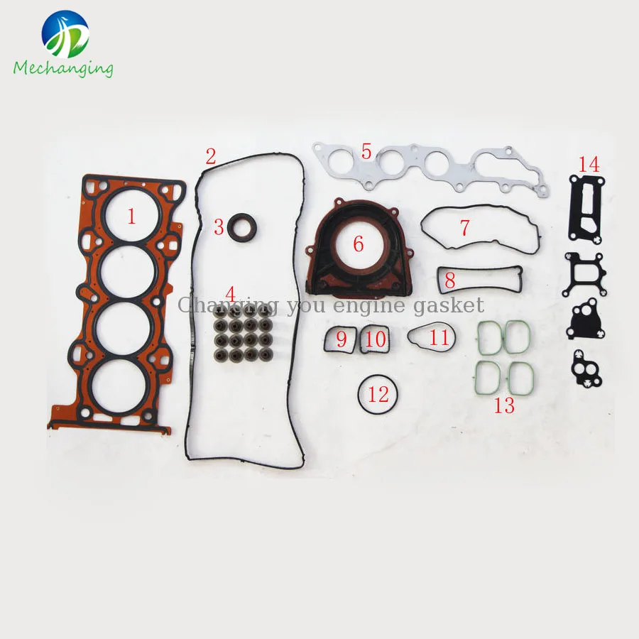 

FOR FORD MONDEO III (B5Y) 1.8 L823 L813 CGBB CHBB METAL Engine Parts Complete Gasket Full Set Engine Gasket 8LG2-10-271 52219100